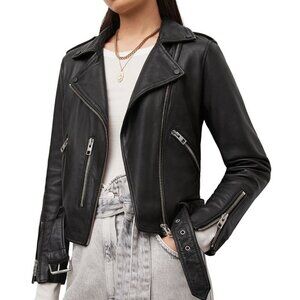 All Saints Balfern leather biker jacket